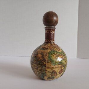 Vintage leather wrapped decanter